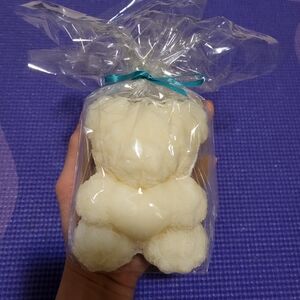 Teddy Bear Heart Unscented Candle Gift